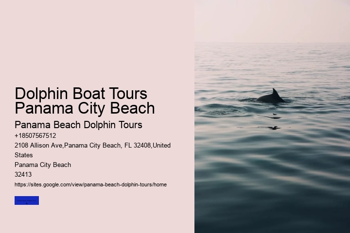 Dolphin Boat Tours Panama City Beach